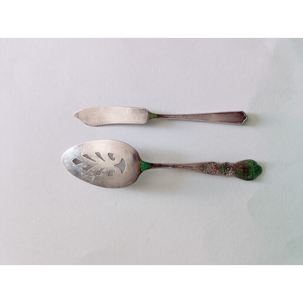 1847 Rogers Bros IS Grand Heritage Pie/Cake Server WM Rogers Butter Knife Set - Picture 12 of 12